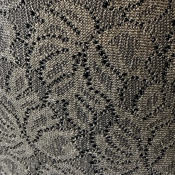 Dave & Johnny | 90’s Vintage Gold Crochet/Lace Sleeveless Maxi Formal/Prom Dress - Picture 5 of 7